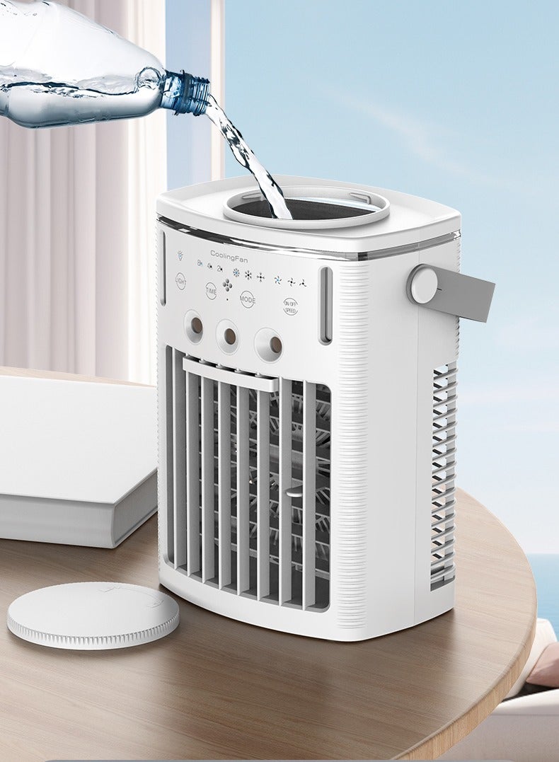 ميسا مبرد ومرطب هواء محمول يعمل عبر USB بسعة 1000 مل مع جهاز تحكم عن بُعد، 3 سرعات ومؤقت للاستخدام المنزلي أو المكتبي - Image 5