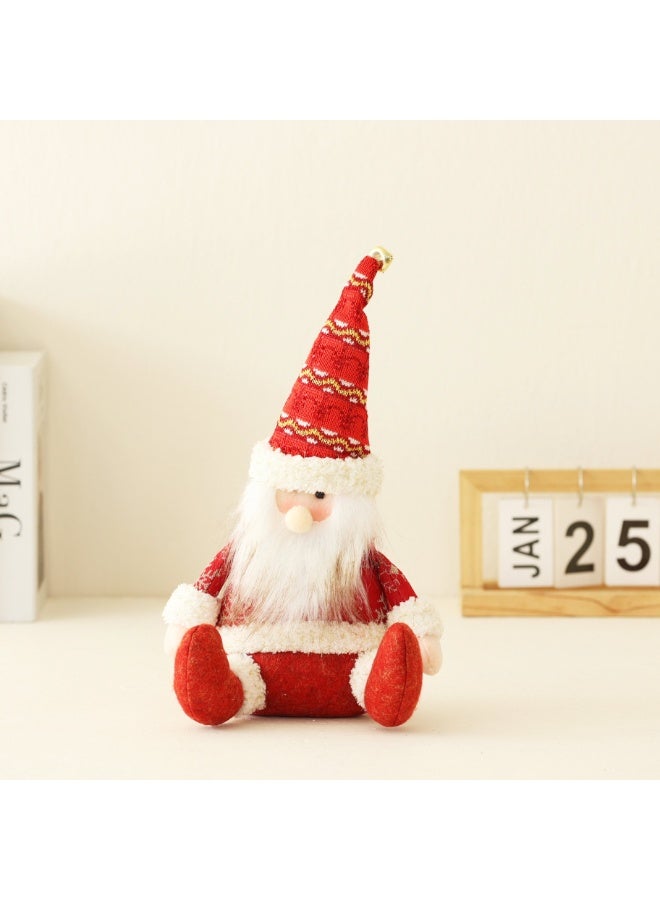 Long Leg Christmas Plush Doll Santa Christmas Doll Standing Plush Toy for Holiday Winter Home Decoration - Image 2