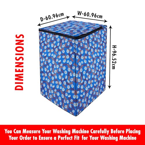 Lithara Top Load Fully Automatic Washing Machine Cover for LG, Samsung, IFB, Whirlpool, Suitable for 7 kg & 7.5 KG - Waterproof, Dustproof Cover (Print-1) - Image 3