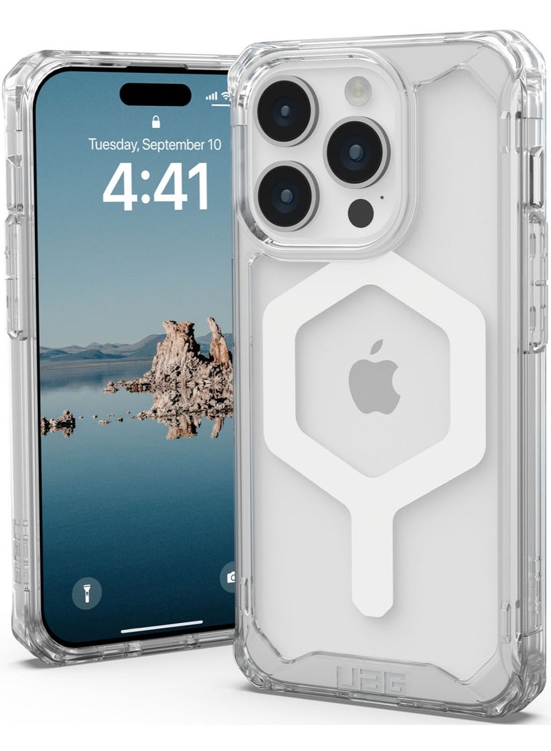 Urban Armor Gear UAG Plyo MagSafe for iPhone 15 Pro Case Cover [16 Feet Drop Tested] - Ice / White - Image 1