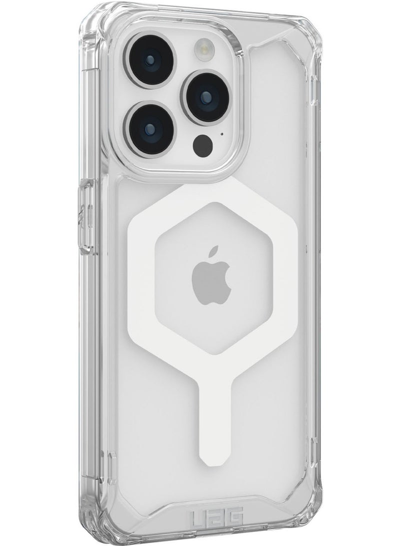 Urban Armor Gear UAG Plyo MagSafe for iPhone 15 Pro Case Cover [16 Feet Drop Tested] - Ice / White - Image 4
