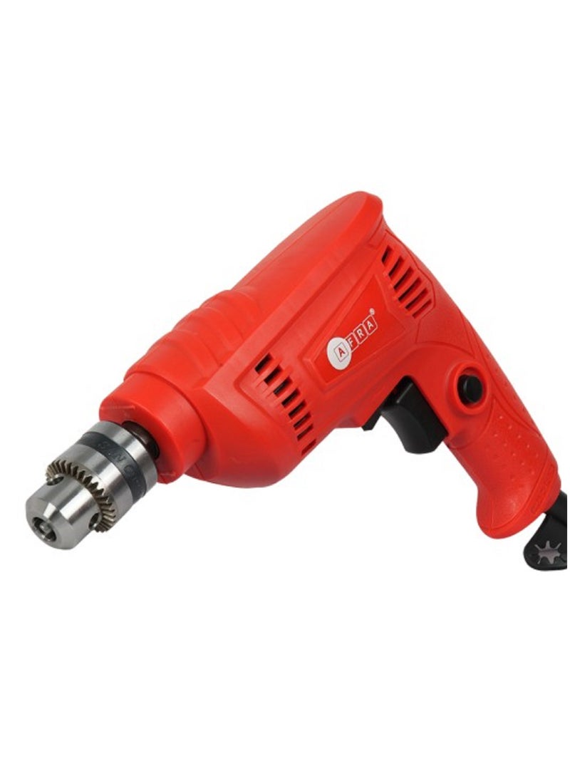 AFRA AFRA Electric Drill 450W, 0-3300 R/Min Lightweight Φ10Mm Steel/Φ25Mm Wood Variable Speed Double Bearings Jumping Control Lock-On Switch  - Image 2