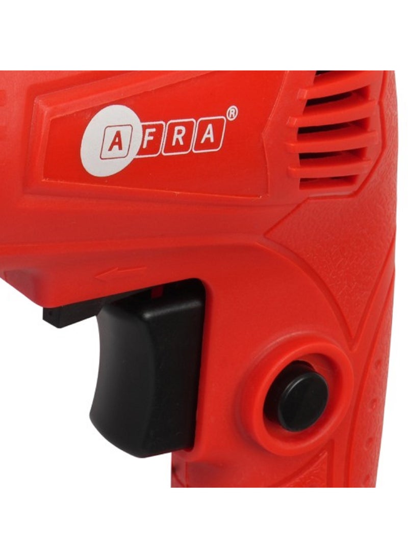 AFRA AFRA Electric Drill 450W, 0-3300 R/Min Lightweight Φ10Mm Steel/Φ25Mm Wood Variable Speed Double Bearings Jumping Control Lock-On Switch  - Image 3