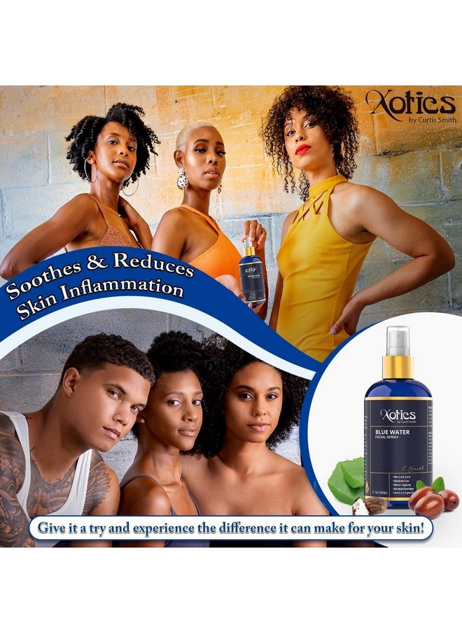 Xotics by Curtis Smith Xotics Blue Water Facial Spray 8Oz Hydrating Face Mist Spray With A Blend Of Aloe Vera Refreshing Facial Toner Spray For Men & Women Aftershave Daily Moisturizing Facial Splash All Skin Types  - Image 4