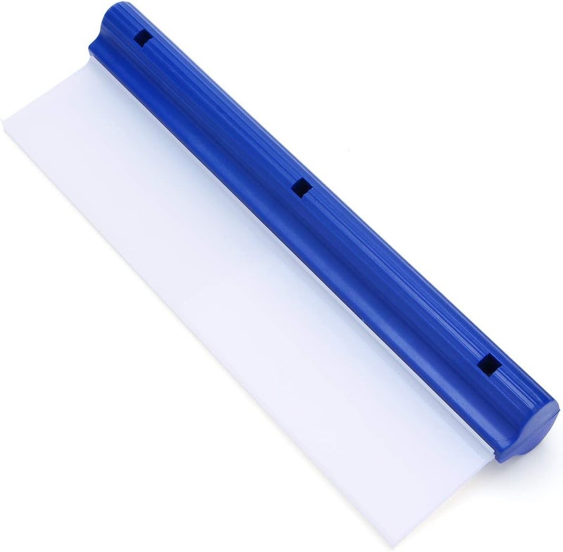 Forgrace Car Squeegee 12 Inch Flexible T-Bar Water Blade Silicone Squeegee for Car or Home Glass Blue Handle - Image 1