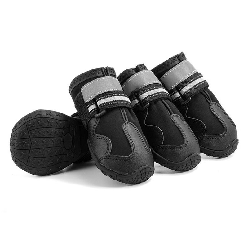Dog Boots,Waterproof Dog Shoes,Dog Booties with Reflective Strips Anti-Slip Sole Outdoor Dog Shoes for Medium Dogs - Image 1