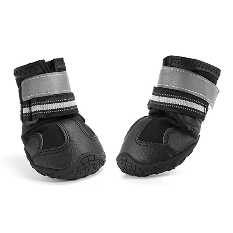 Dog Boots,Waterproof Dog Shoes,Dog Booties with Reflective Strips Anti-Slip Sole Outdoor Dog Shoes for Medium Dogs - Image 2