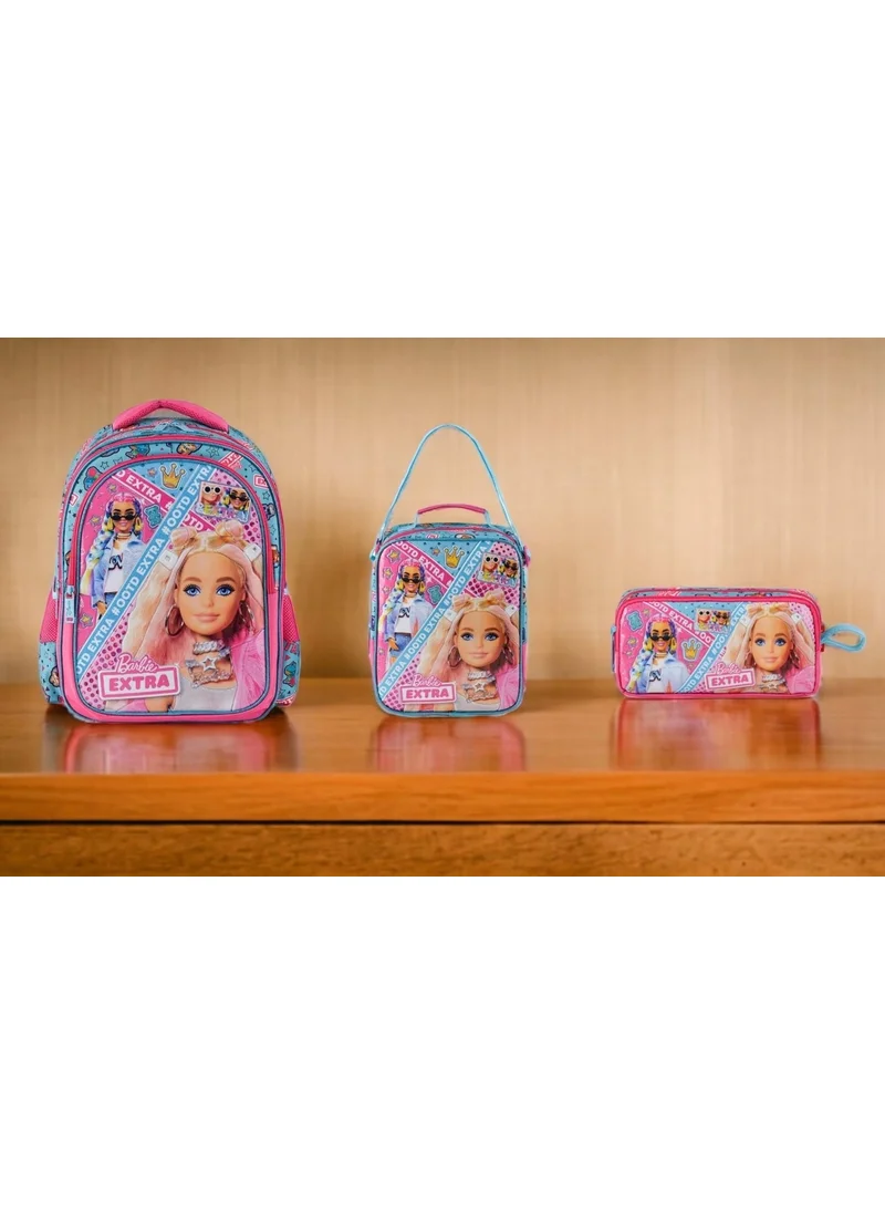 باربي Extra School Bag, Lunch Box and Pencil Case