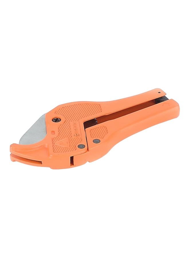 Tactix One Hand Ratchet Action PVC Pipe Cutter Orange and Silver 42mm 340201 - Image 2