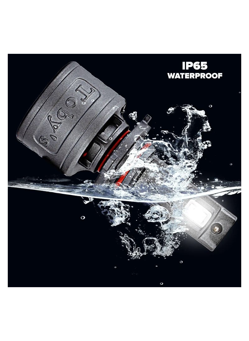 Toby's - Tobys TY80 H11 2 Pieces 160W Original Tested LED Headlight Bulb Assembly 16000 Lumens 80W/Piece Xtreme Bright With Color Temperature 6500K - Image 1