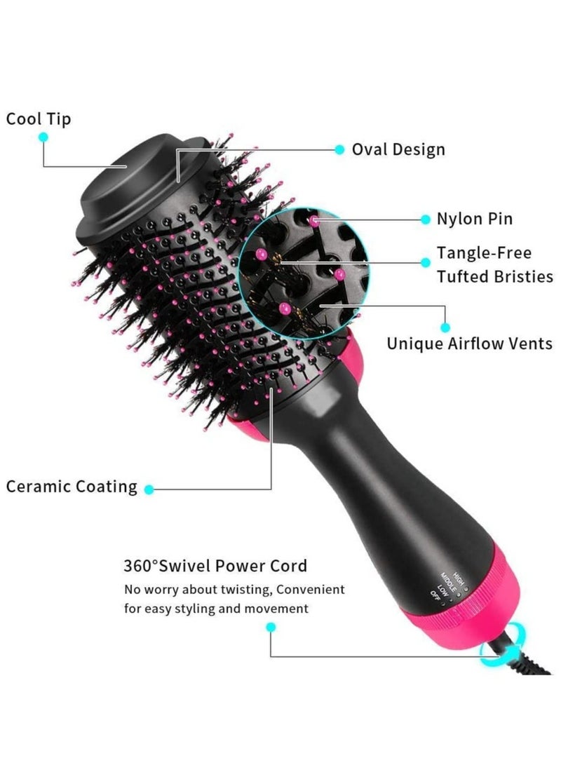ELTRAZONE Hot Air Brush One Step Hair Dryer & Curly Hair Comb for All Hair Type with Anti-Scald Feature Multi-Functional High-Power 3-in-1 Salon - Image 3