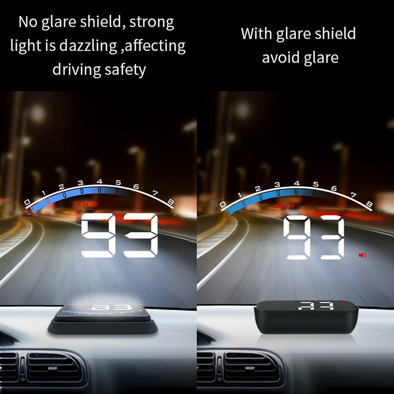 شاشة عرض رأسية HUD عالية الدقة HD OBD شاشة رقمية سيارية مستودع عرض عالمي للمركبات - Image 4