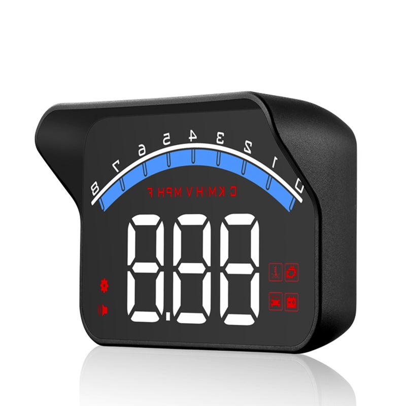 شاشة عرض رأسية HUD عالية الدقة HD OBD شاشة رقمية سيارية مستودع عرض عالمي للمركبات - Image 1