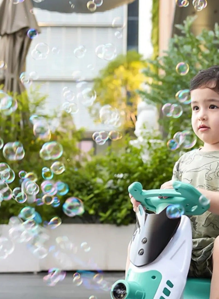 Children's Electric Car Bubble Machine Balance Boys and Girls Remote Control Toy Car Four-Wheel Drift Car - Image 3