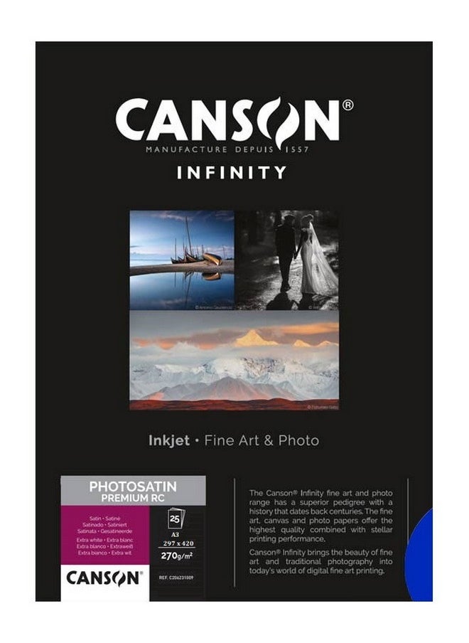 CANSON - Infinity Photosatin Premium Satin A3 25 Sheets - Image 1