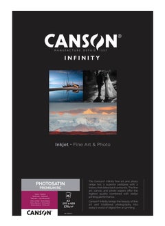 CANSON Infinity Photosatin Premium Satin A3 25 Sheets  - Image 2