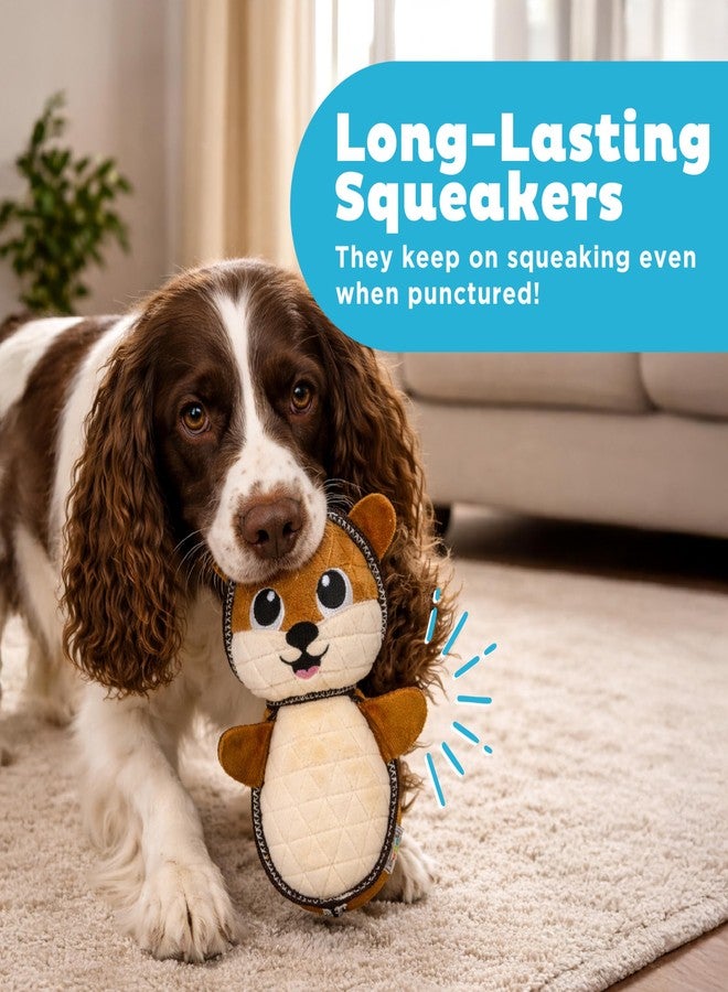 Outward Hound Xtreme Seamz Dog Toy, Reinforced Seams & Multiple Stitching, Durable Plush with Squeakers, Squirrel, 8.3” - Image 5