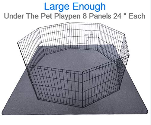 Peepeego 2PCS Dog Training Pads 72" x 72", Reusable, Waterproof , Non Slip - Premium Whelping Pad Washable for Puppy Playpen, Crate - Image 5