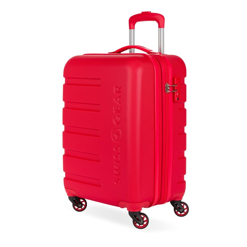 SwissGear 7366 Signature Hardside Expandable Luggage with Spinner Wheels, TSA Lock, Cup-Holder, Red, Carry-On 19-Inch - Image 1