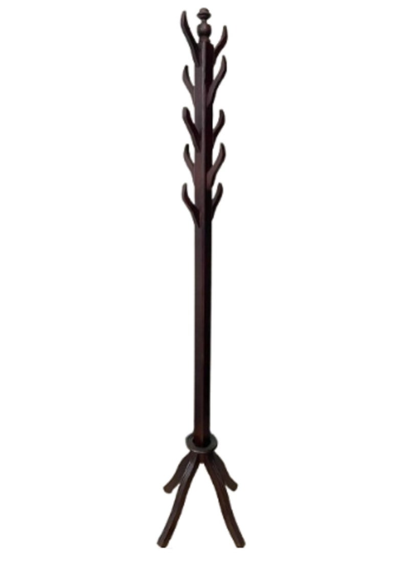 Generic - Elegant Wooden Clothes Hanger Dark Brown - Image 1