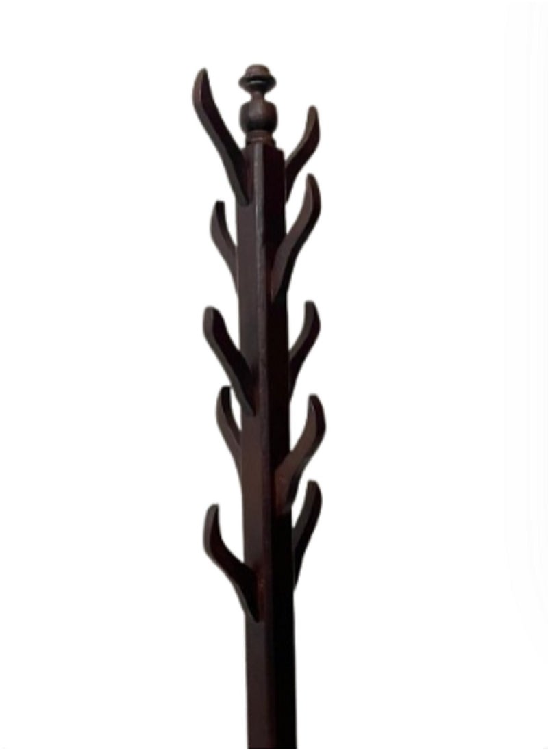 Generic - Elegant Wooden Clothes Hanger Dark Brown - Image 1