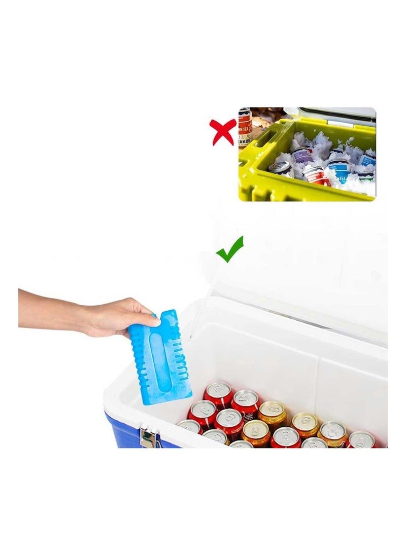 6 of Ice Packs for Cooler Long Lasting Reusable Freezer Packs for Lunch Box, Lunch Bag, Cooler Bag for Work, School, Picnic, Camping, Fishing and More, Keep Beverages Foods Cold & Fresh  - Image 5