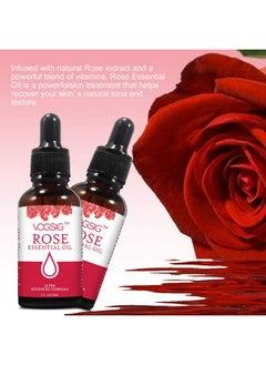 VOGSIG VOGSIG Rose Essential Oil 30ml - Aromatherapy, Skin Moisturizing, Anti-Aging, Reduce Pigmentation, Quickly Absorbed  - Image 5
