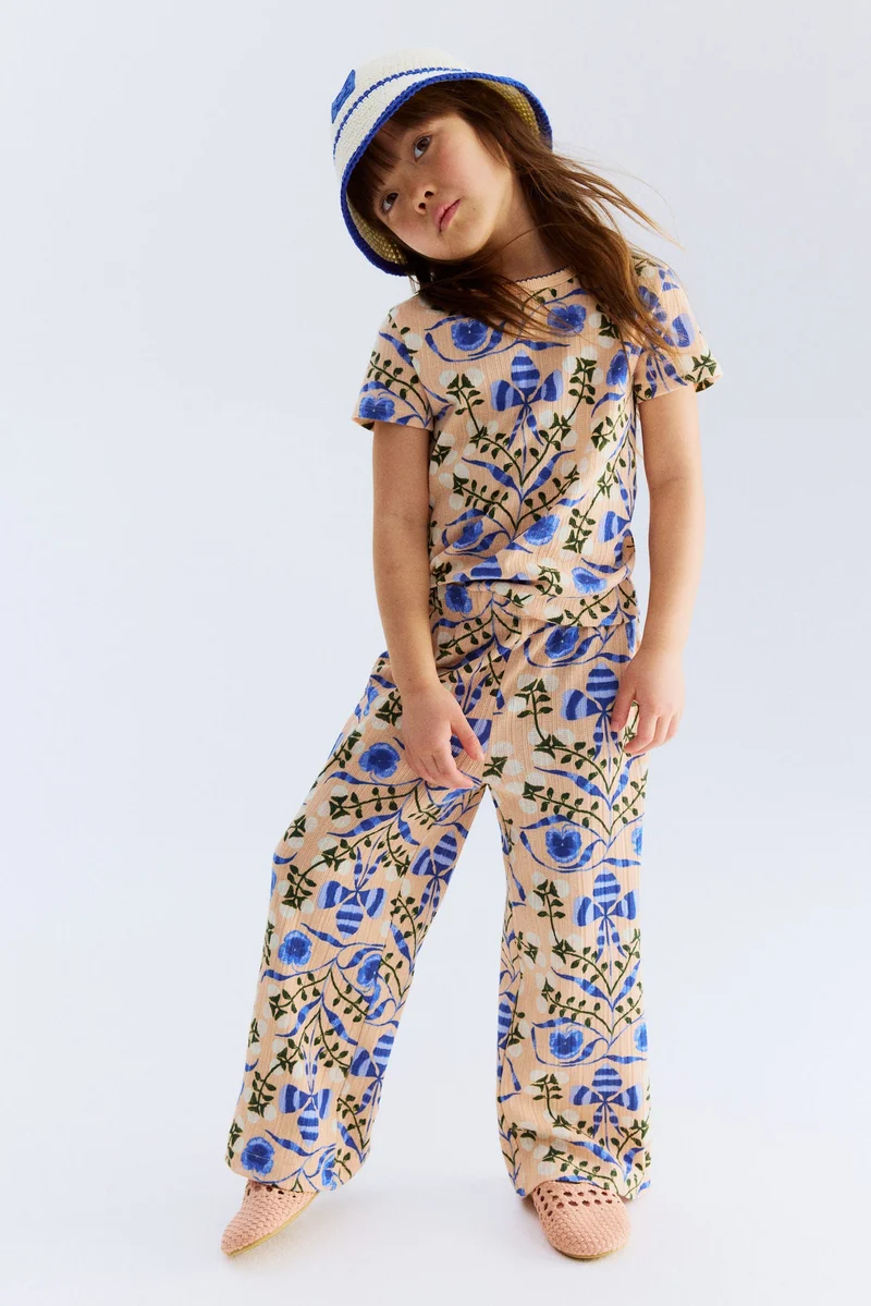 H&M Pointelle jersey trousers