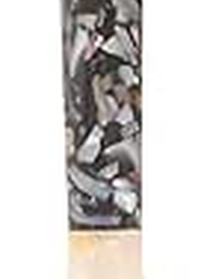 Black Floral Pattern Shell Spoon 12cm Multi Use Kitchen Essential for Dessert and Porridge - Image 1