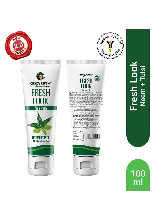 Keya Seth Aromatherapy Fresh Look Neem Face Wash Acne & Oil Control Ultra Purifying Enriched With Neem & Tulsi For All Skin Type. 100Ml Pack Of 2 - Image 2