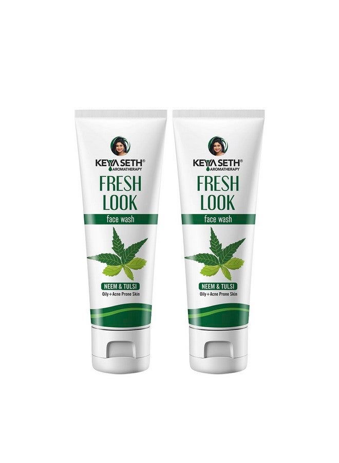 Keya Seth Aromatherapy Fresh Look Neem Face Wash Acne & Oil Control Ultra Purifying Enriched With Neem & Tulsi For All Skin Type. 100Ml Pack Of 2 - Image 1