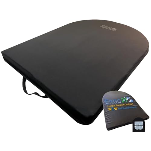 ERGO21 Lumbar Pillow Lower Back Support Cushion for Back Rest, Good Posture, Spine Pain, Long Sitting Hours at Chair, Office, Car Seat, Wheelchair, Large (18" W x 24”x 1.5”) - Image 1