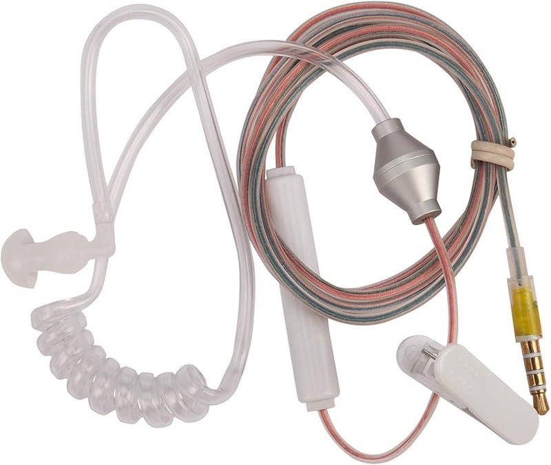 Anti Radiation Air Tube Earpiece 3.5mm Acoustic Covert Headset for Mobile Phone White - Image 2