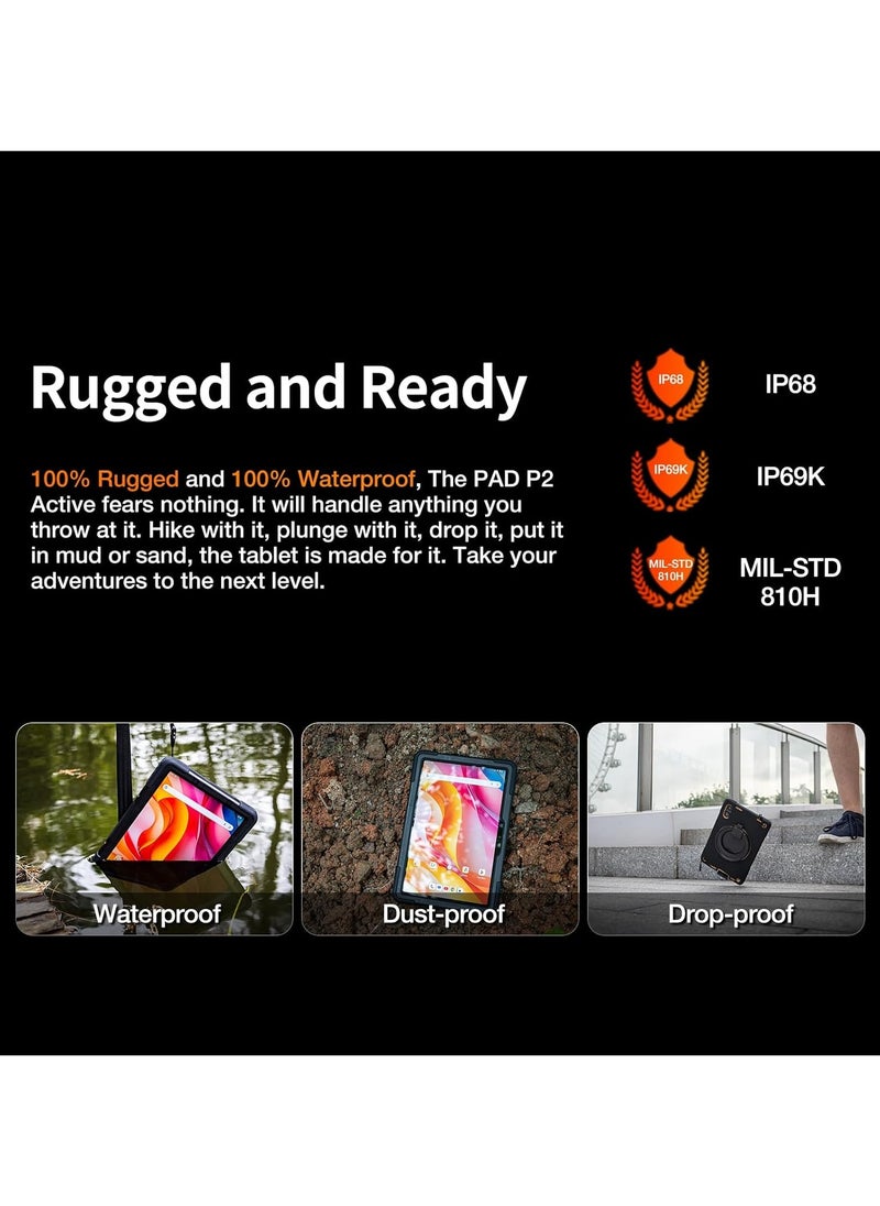 AGM - AGM Pad P2 Active | 4G LTE | Rugged | Removable Case |Tablet Android 14 - Image 1