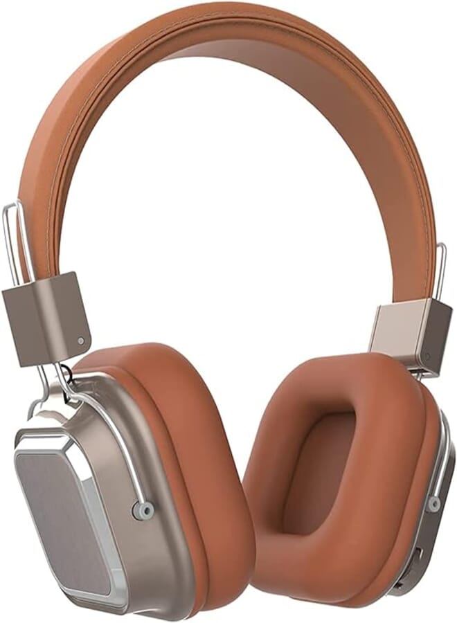 SD-1003 Bluetooth 5 Dual Mode Wired Wireless Headphone - Brown 