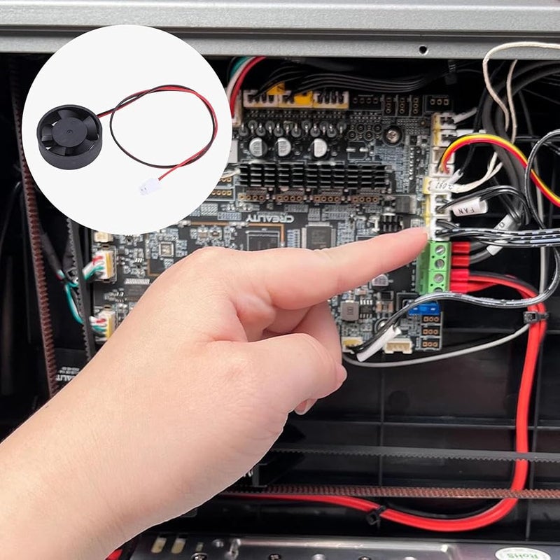 مجموعة مروحة تبريد مشتت حرارة أسود مقاس 30x30x10مم لطابعات Creality K1 وK1C وK1 Max لمنع انسدادات الخيوط - Image 5