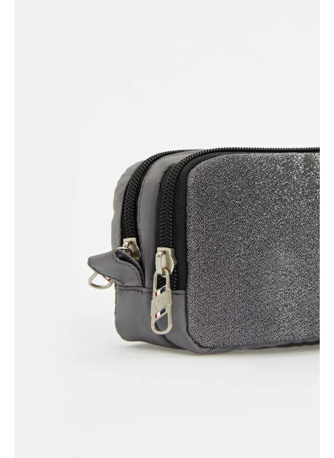 U.S. Polo Assn. Pencil Case Glitter Gray PLKLK23122