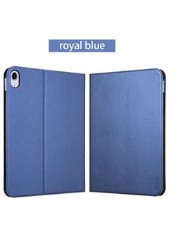 Cat - Cot Stand Case for iPad  5/6/Air/Air 2 9.7" Ultra-thin Cloth Pattern Flip Full Coverage Smart Tablet Protective Case - Royal Blue  - Image 1