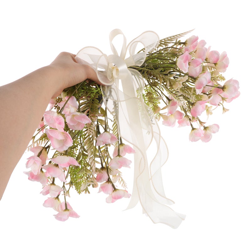 Faux Arch Flower Swag: Artificial Flower Wedding Holiday Wreath Front Door Spring Floral Garland Wedding Welcome Signs Floral Decorations For Indoor And Outdoor Use - Image 2