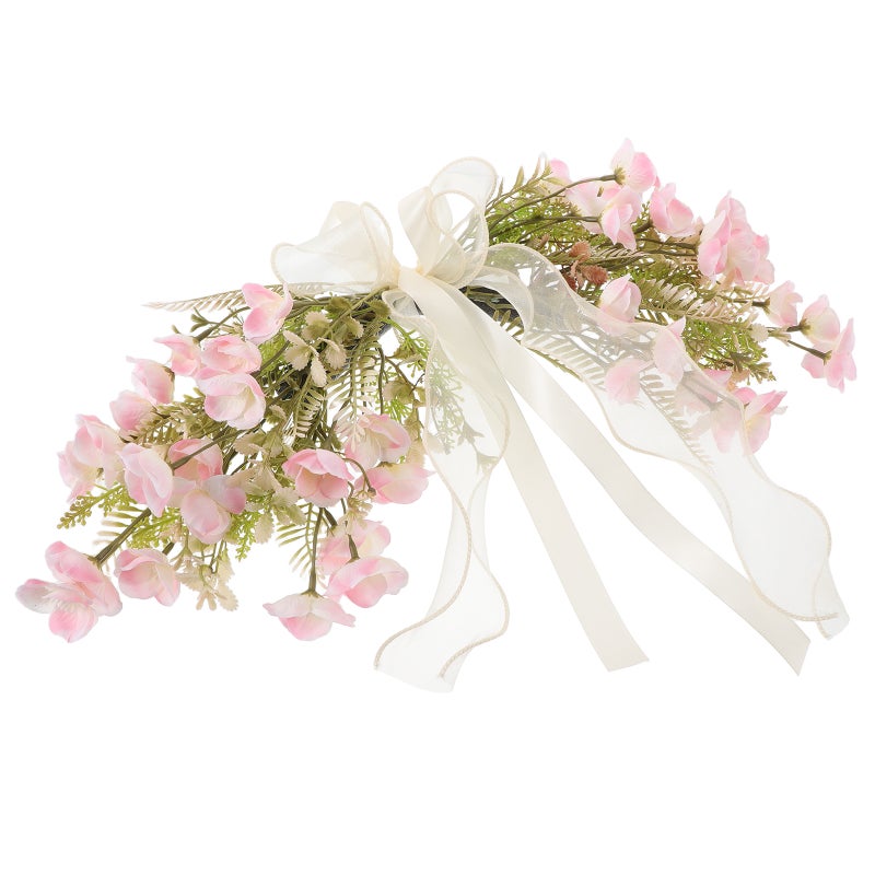 Faux Arch Flower Swag: Artificial Flower Wedding Holiday Wreath Front Door Spring Floral Garland Wedding Welcome Signs Floral Decorations For Indoor And Outdoor Use - Image 3