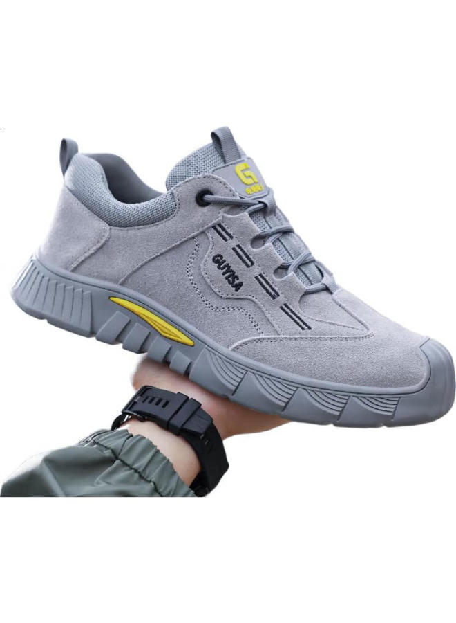 JUNBU أحذية عمل آمنة للرجال مع كعب بلاستيكي معزول ضد السحق والطعن خفيفة الوزن 0266Fkv 45 - Image 3