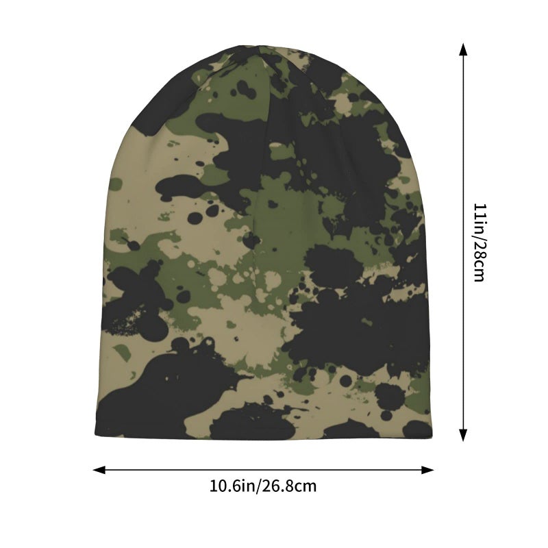 Yilad Camouflage Beanie Slouchy Chemo Hats, Skull Caps Baggy Headwear for Jogging Cycling Unisex - Image 5