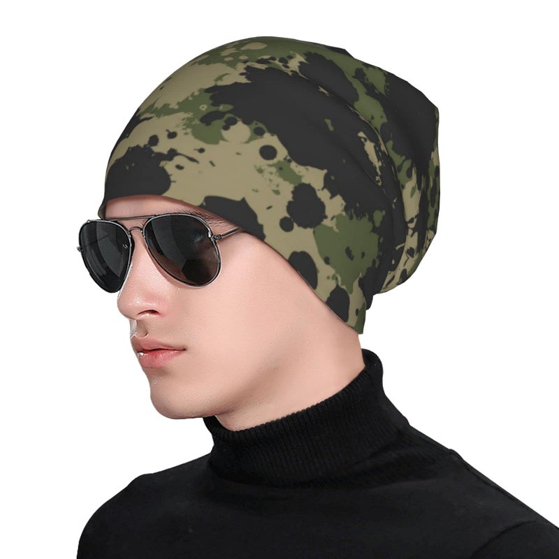 Yilad Camouflage Beanie Slouchy Chemo Hats, Skull Caps Baggy Headwear for Jogging Cycling Unisex - Image 3