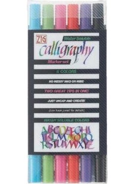 Zig Calligraphy Pen TC-31006V 6 Pieces  - Image 1