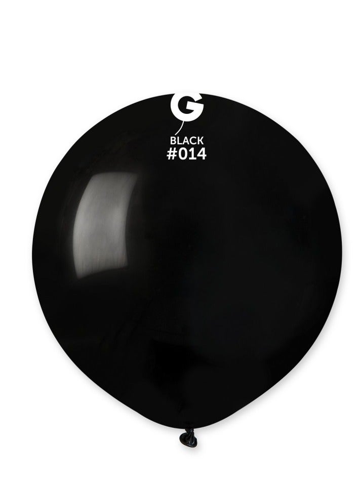 Gemar 19" Standard Black Latex Balloon 10Ct - Image 1