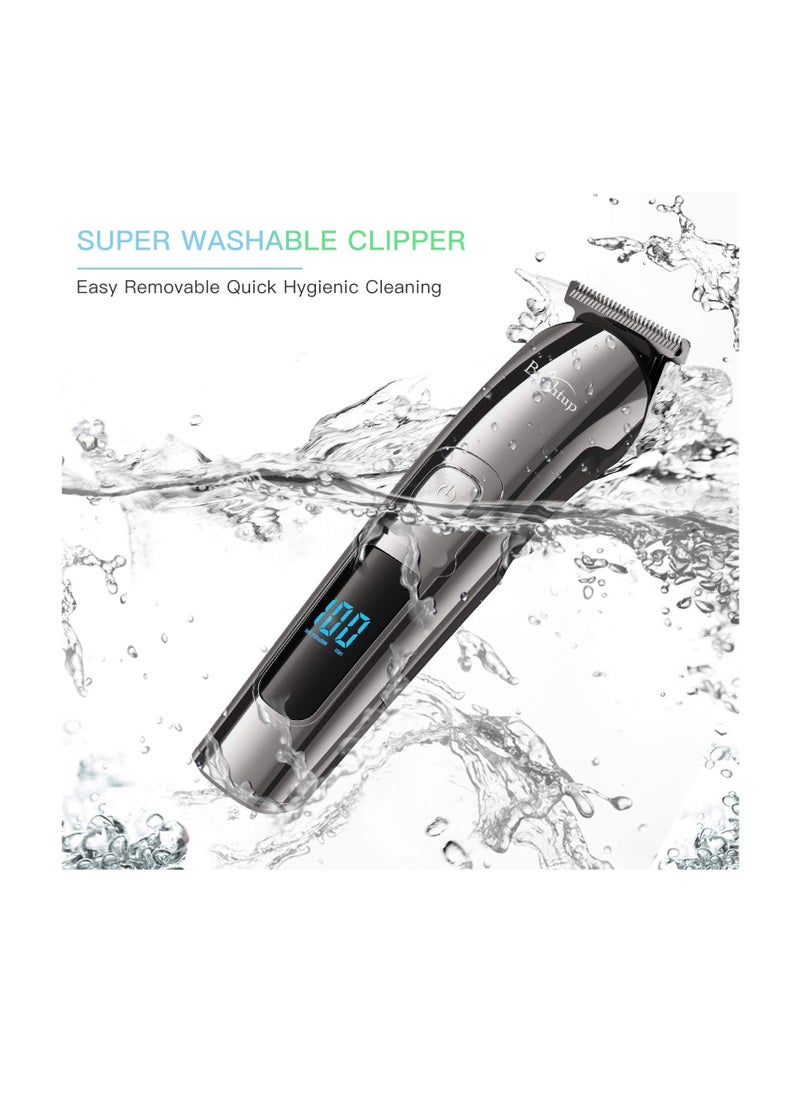 Brightup - Brightup Beard Trimmer for Men - Electric Razor & Shaver, Cordless Hair Clippers Trimmers Set, IPX7 Waterproof Mens Grooming Kit for Shaving Face, Mustache, Body, Ear, Nose Hair Trimmer, Gifts for Men - Image 1