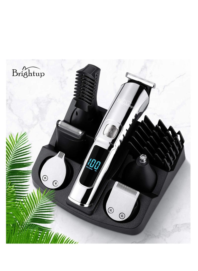 Brightup - Brightup Beard Trimmer for Men - Electric Razor & Shaver, Cordless Hair Clippers Trimmers Set, IPX7 Waterproof Mens Grooming Kit for Shaving Face, Mustache, Body, Ear, Nose Hair Trimmer, Gifts for Men - Image 1