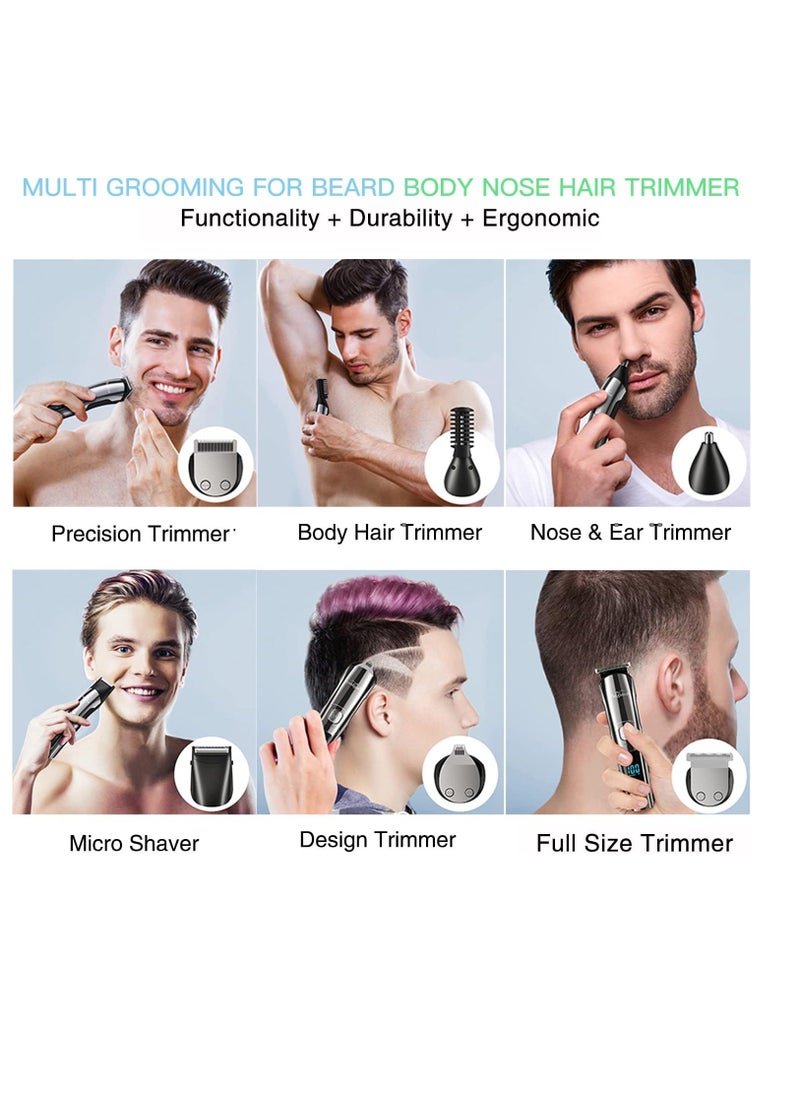 Brightup - Brightup Beard Trimmer for Men - Electric Razor & Shaver, Cordless Hair Clippers Trimmers Set, IPX7 Waterproof Mens Grooming Kit for Shaving Face, Mustache, Body, Ear, Nose Hair Trimmer, Gifts for Men - Image 1