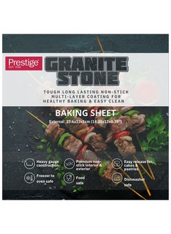 Prestige Prestige Granite Baking Sheet | Carbon Steel Baking Tray | Cookie Pan - PR48771  - Image 5