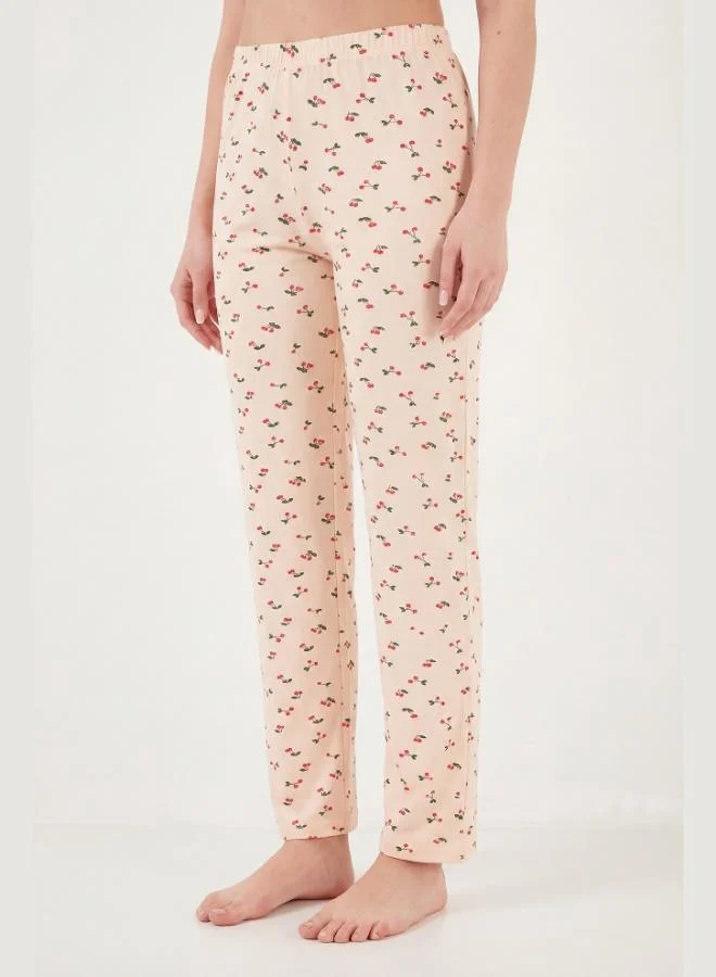 Lela  Lela Patterned Soft Textured Regular Fit Buttoned Short-Sleeved Pajama Set for Women PAJAMAS SET 65750101Y for Women | Best Price UAE